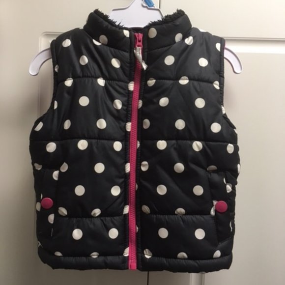 Carters 12M Black & White polkadot vest NICE! - Picture 1 of 4